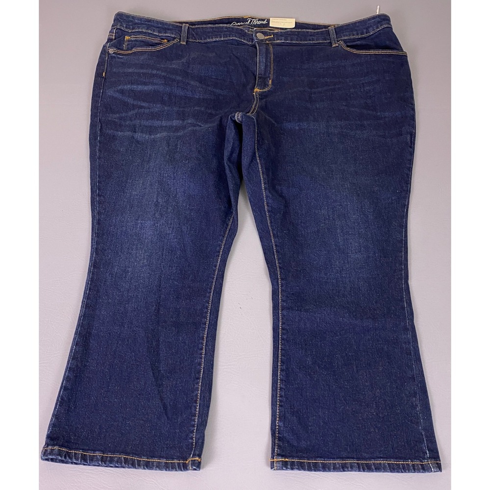 Universal‎ Thread Bootcut Jeans Womens Plus 26W Crop Dark Wash Stretch New NWT
